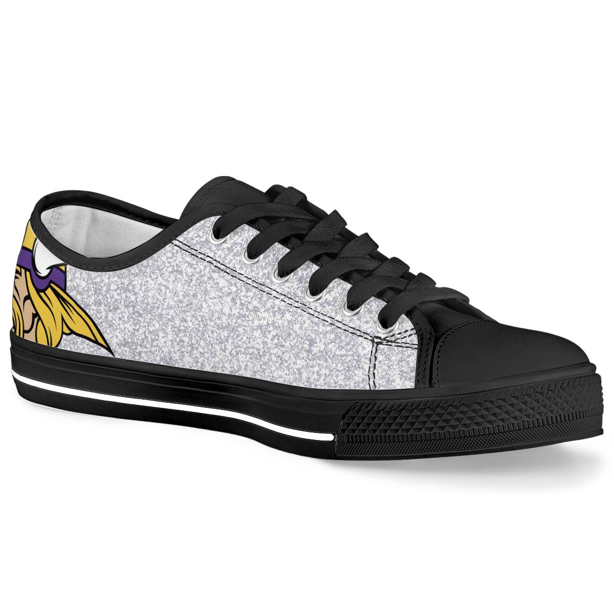 Women's Minnesota Vikings Low Top Canvas Sneakers 002